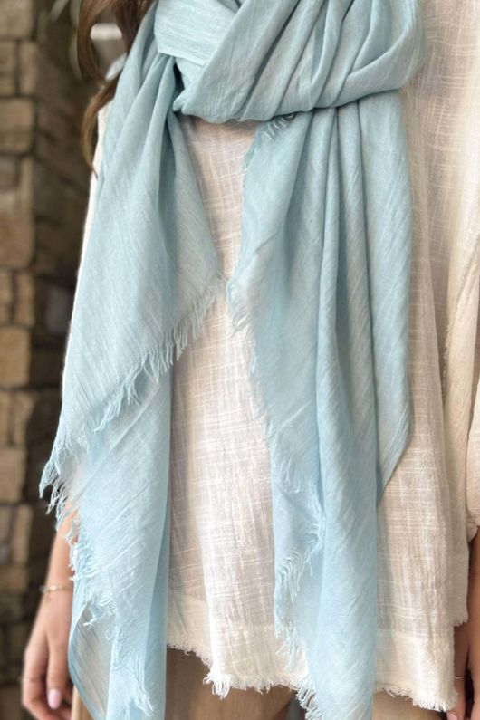 Classic Portobello Scarf Duck Egg 